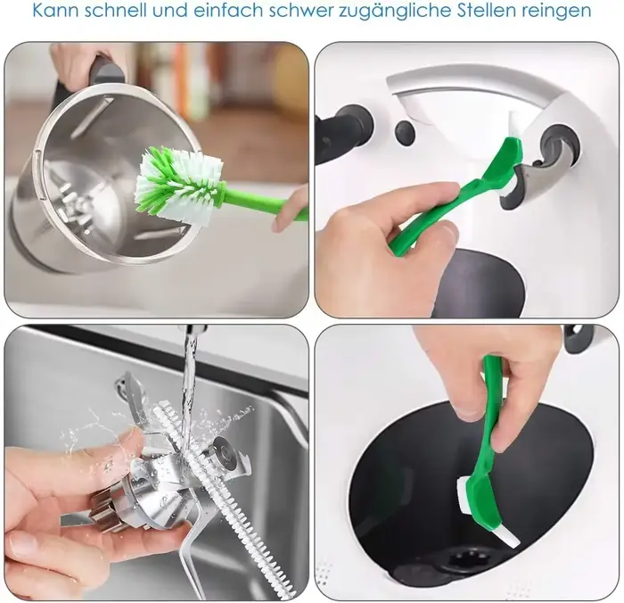 Lame couteau nettoyant bol Pot outil de lavage nettoyage brosse à récurer idéal pour Thermomix TM5 TM6 TM31 mélangeur alimentaire Monsieur Cuisine
