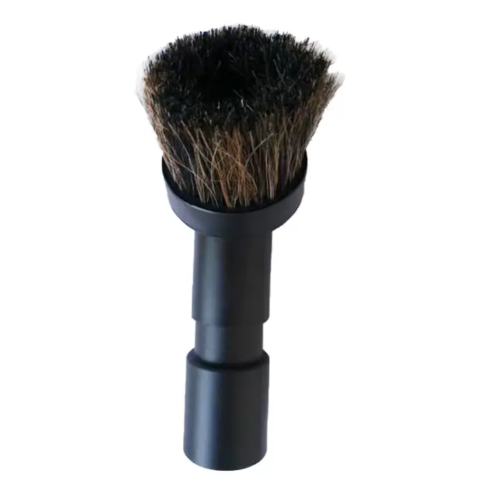 Brosse ronde universelle en crin de cheval pour aspirateur
