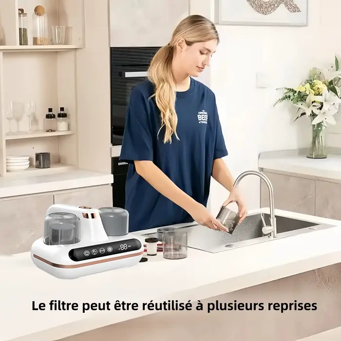 Aspirateur à main sans fil avec lumière UV