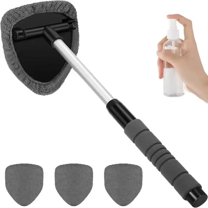 Ensemble de brosses de nettoyage de pare-brise de fenêtre de voiture télescopique