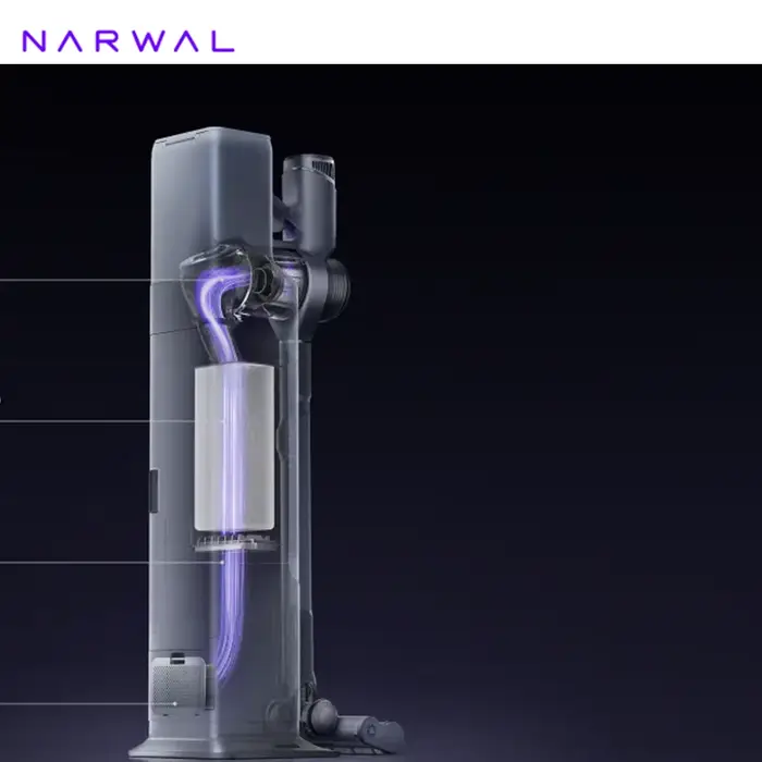 Sacs à poussière antibactériens originaux Narwal pour accessoires d'aspirateur V40 Station