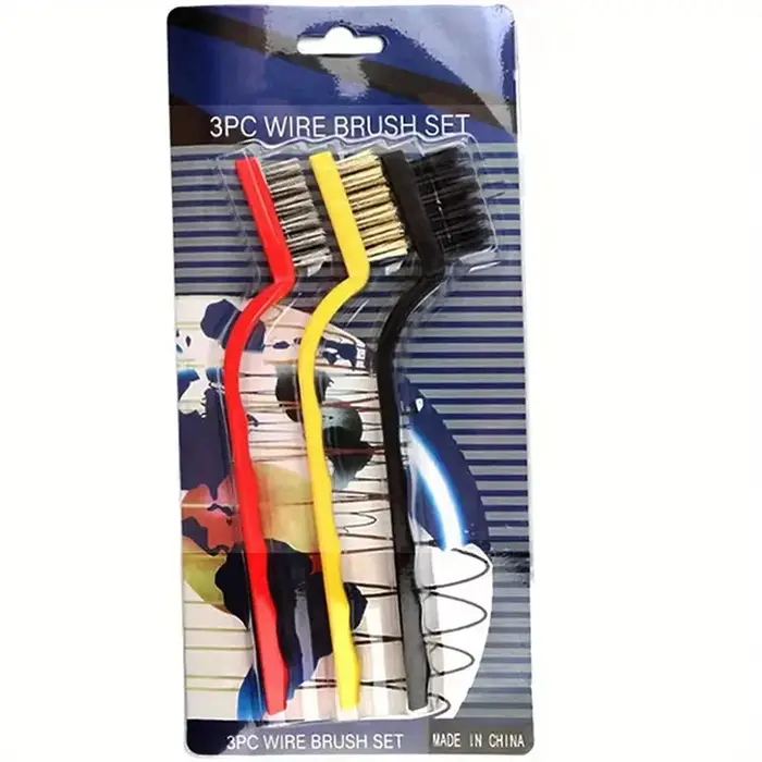 Brosse de nettoyage en laiton de 7 pouces, brosse de nettoyage en acier inoxydable, polissage, antir