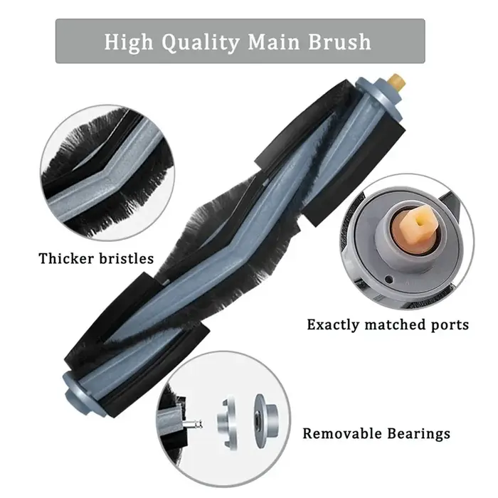 Ecovacs Deebot X1/ T10 OMNI / TURBO Robot aspirateur pièces vadrouille sac à poussière filtre Hepa brosse latérale principale poubelle