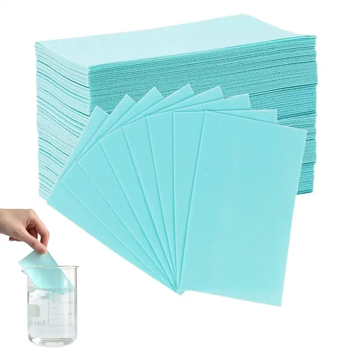 100 Feuilles de Nettoyage de Sol Solubles dans l'Eau 11x7cm Multi-usages pour Nettoyer les Carreaux