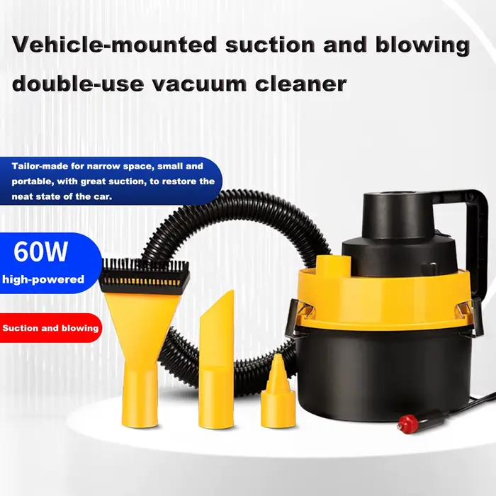 Aspirateur multifonctionnel sec/humide DC 12V 60W