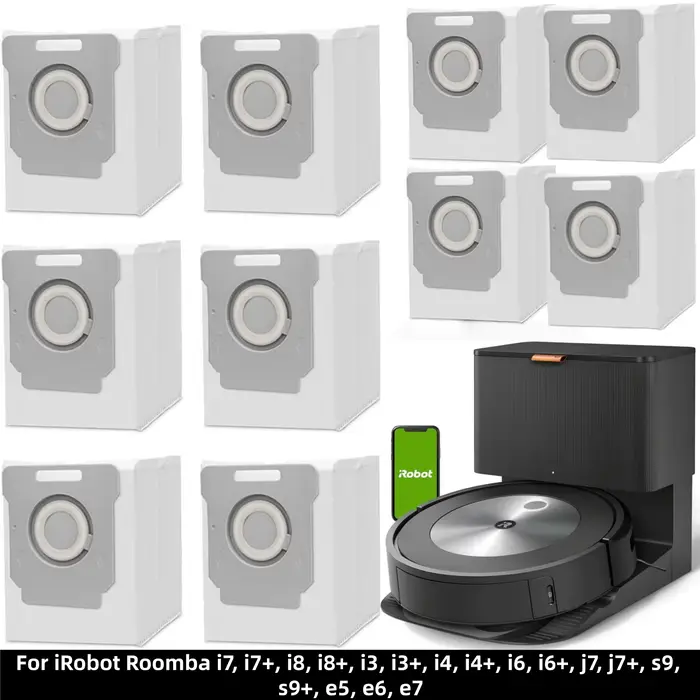 Sacs d'aspirateur compatibles avec iRobot Roomba