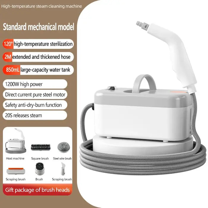 Nettoyeur vapeur haute température, machine de nettoyage à vapeur portable et pressurisée pour l'éli