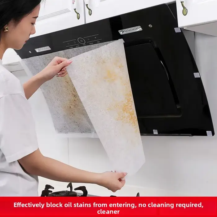 Papier filtre jetable pour hotte de cuisine, 50cm x 10M, Non tissé, résistant à l'huile, en coton, a