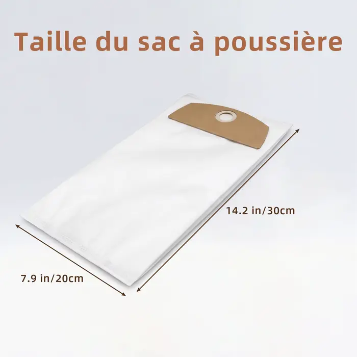 Sacs d'aspirateur pour Bosch GAS 18V-6 LS Professional