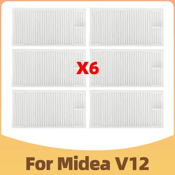 Accessoires Compatibles avec le Robot Aspirateur Midea V12 / EUREKA J12 Ultra Pièces Brosse Latérale Principale Mop Filtre Sac à Poussière Remplacement