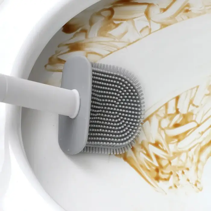 Ensemble de brosses WC en silicone
