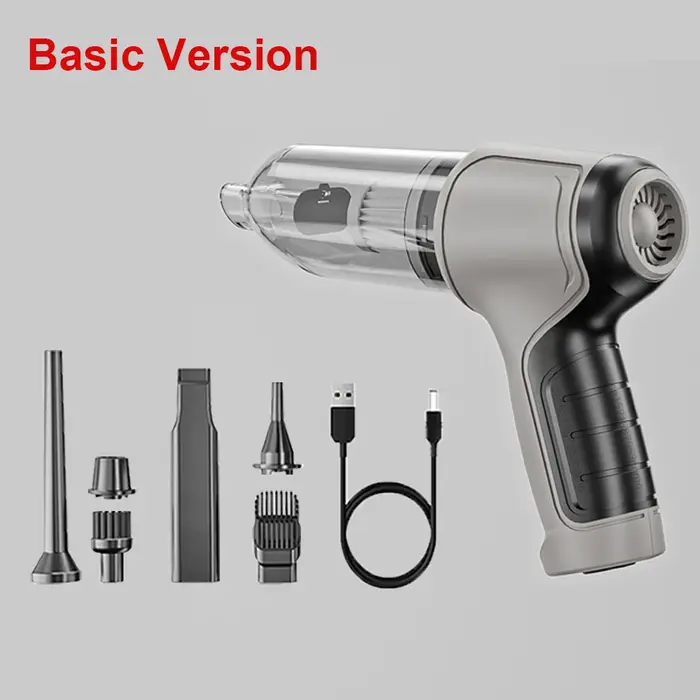 Aspirateur de voiture portable, aspirateur à main sans fil, 95000PA, aspiration puissante, mini aspi