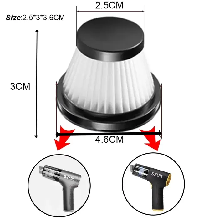 C006 Filtre pour aspirateur de voiture HEPA