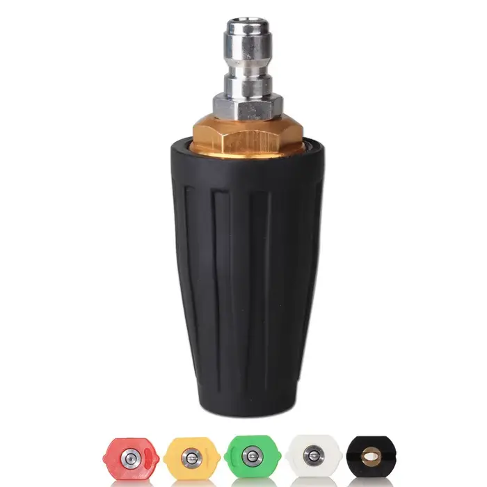 Buse turbo pour nettoyeur haute pression 360° ° Rotatif avec connecteur rapide 1/4'' et valve en céramique 3600 PSI 025