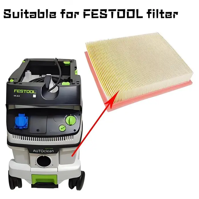 Filtre FESTOOL non d'origine pour aspirateur modèles CT26 CT36 CT48