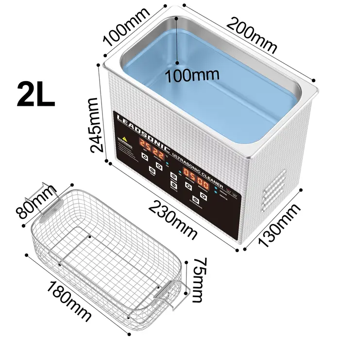 NOUVEAU Nettoyeur à ultrasons 2L 60W