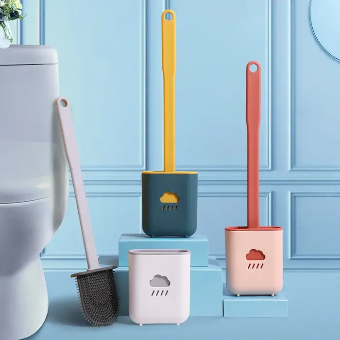 Brosse de toilette en Silicone Wc