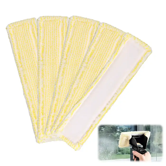 5 pièces de rechange lavables en microfibre pour nettoyeur de vitres Karcher WV2 WV5 WV6 Plus, chiff