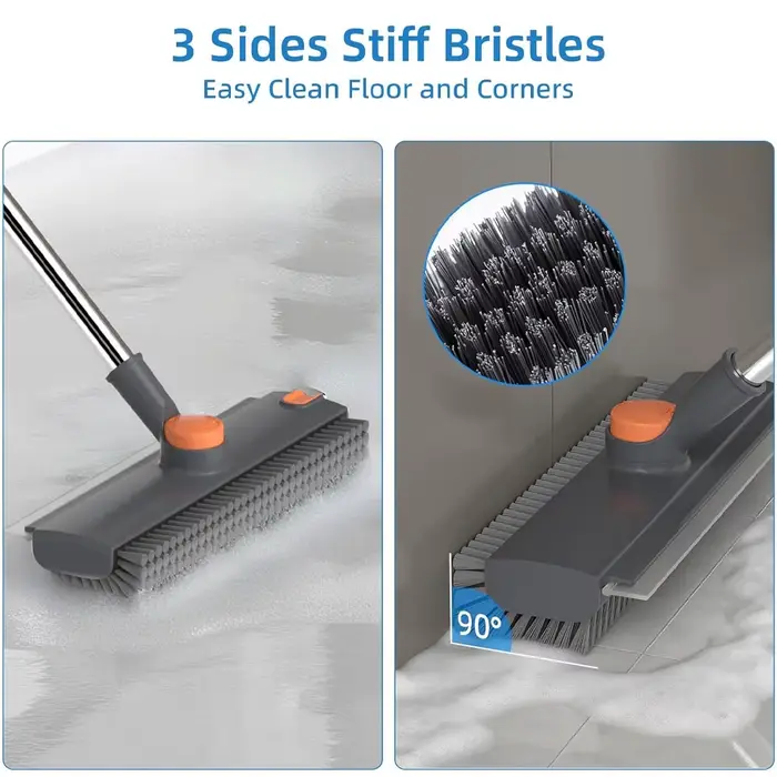 Brosse de nettoyage avec manche long de 52 pouces