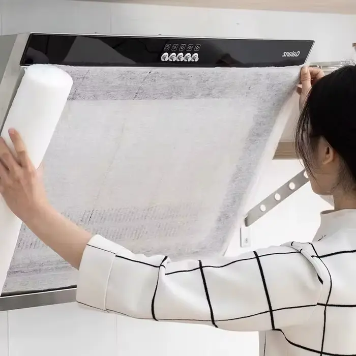 Papier filtre jetable Non tissé pour hotte de cuisine