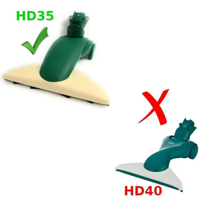 Brosse inférieure pour aspirateur V оrwerk Kobold VK135/136 et attachez la brosse à la buse de sol.