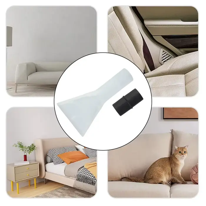 Tête de brosse de nettoyage absorbante transparente pour tapis et canapés