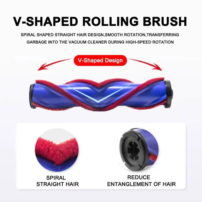 Tête de livre à entraînement direct compatible avec Dyson