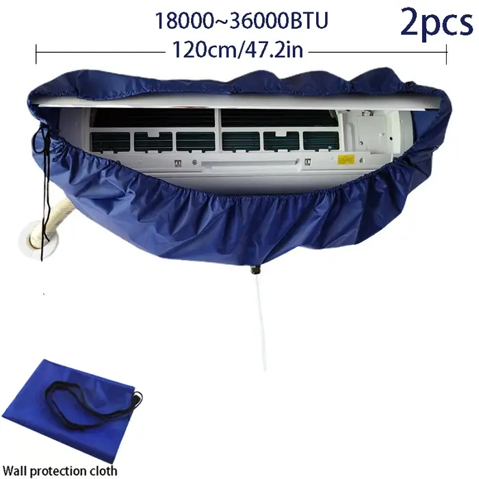 120 cm été climatisation sac de nettoyage Kit étanche ensemble professionnel suspendu AC dépoussiéreur pulvérisateur nettoyant brosse outils.
