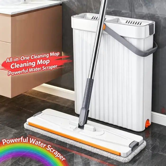 Serpillère rotative 360° avec seau de 33 cm
