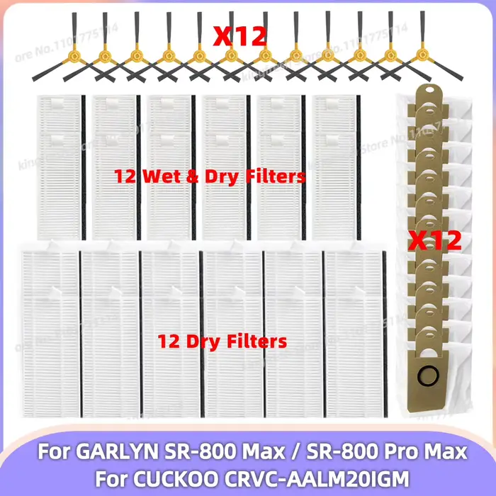 Compatible avec les pièces de rechange pour aspirateur robot ( GARLYN SR-800 Max