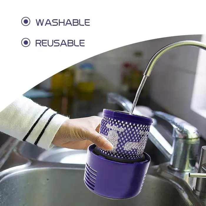 Grande unité de filtre lavable pour aspirateur sans fil Dyson V10 Sv12 Cyclone Animal Absolute Total Clean