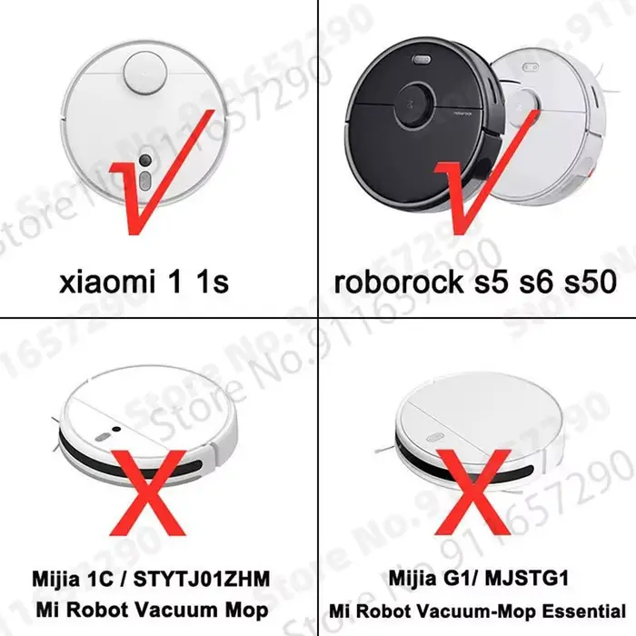 Accessoires pour aspirateur Xiaomi 1S Roborock S5 Max, S50, S55, Dock, Pièces pures, Brosse latérale