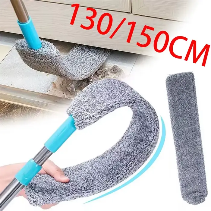 Brosse à plumeau en microcarence à long manche