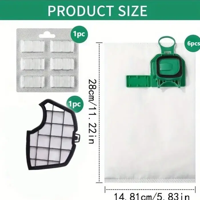 Sacs d'aspirateur HEPA de remplacement
