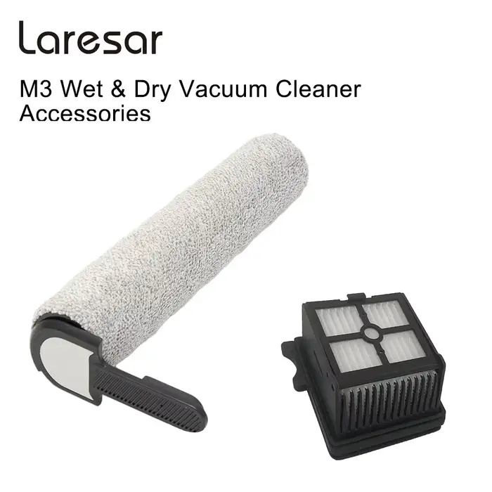 Laresar M3 aspirateur sec et humide accessoires officiels brosse principale/HEPA/réservoir d'eau/poignée/bouchon de réservoir/adaptateur/roue/axe