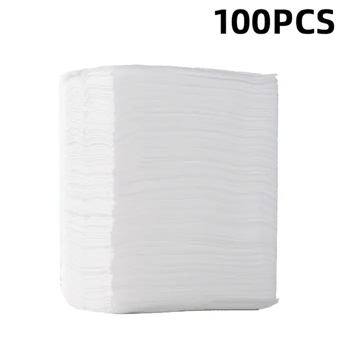100 pièces Tête de rechange jetable en tissu pour balai serpillère