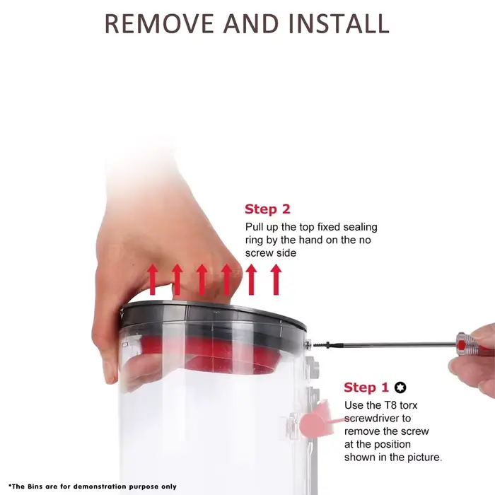 Anneau d'étanchéité pour bac à poussière Dyson V10 Slim (SV18) V12