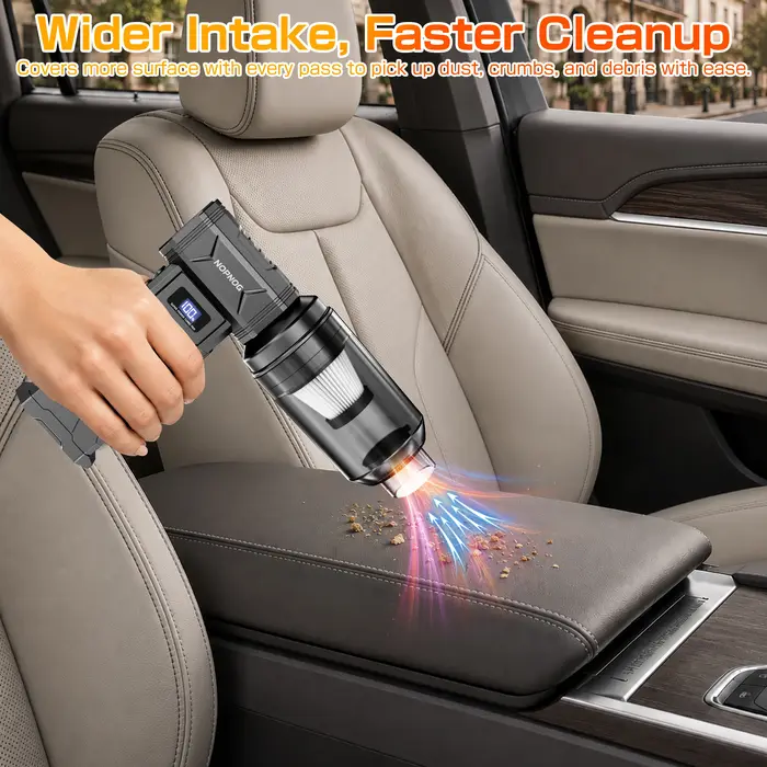 Aspirateur souffleur de voiture 2-en-1 : Nettoyage et aspiration, outils de dépoussiérage, ventilateur turbo à jet puissant, portable