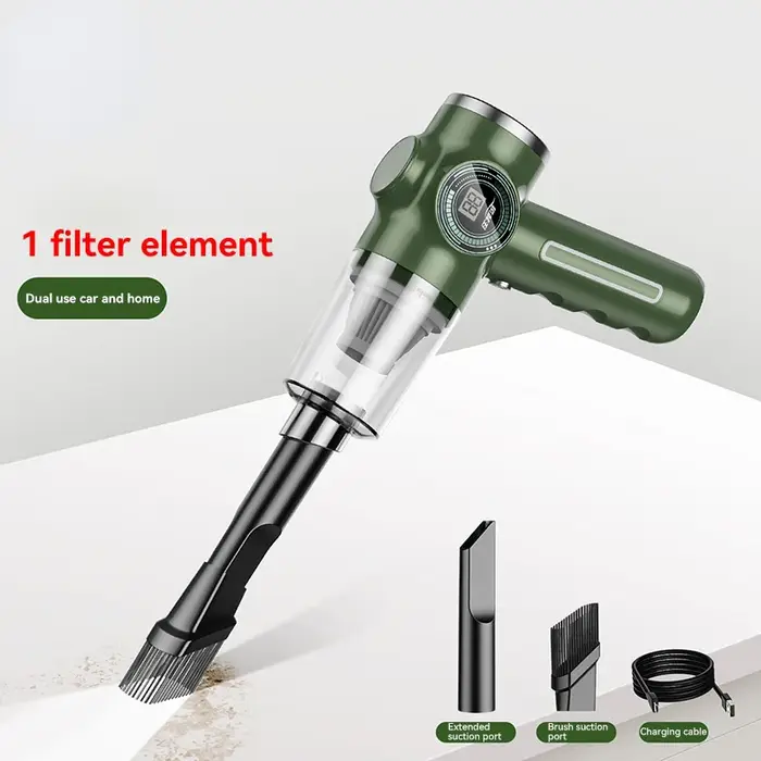 Aspirateur sans fil à main de voiture, aspirateurs humides et secs multifonctionnels haute puissance