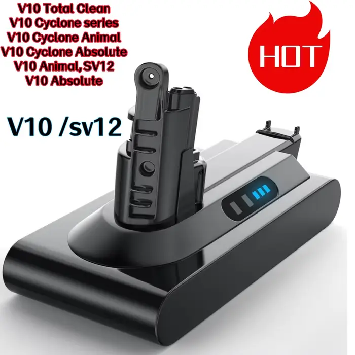 Pour batterie Dyson V10 SV12 6Ah pour aspirateur Cyclone V10/Animal/Absolute/Motorhead/moelleux
