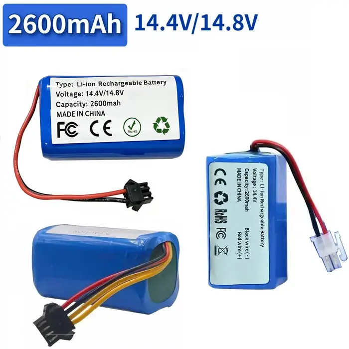 Batterie au Lithium 14.4V/14.8V 2600mah Compatible avec l'aspirateur Robot