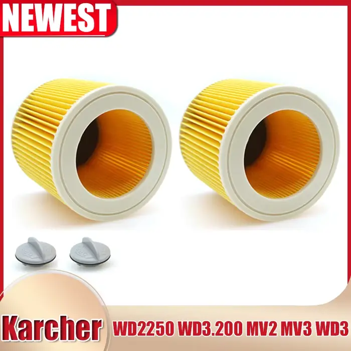 Filtre HEPA pour cartouche Karcher WD2250 WD3.200 MV2 MV3 WD3