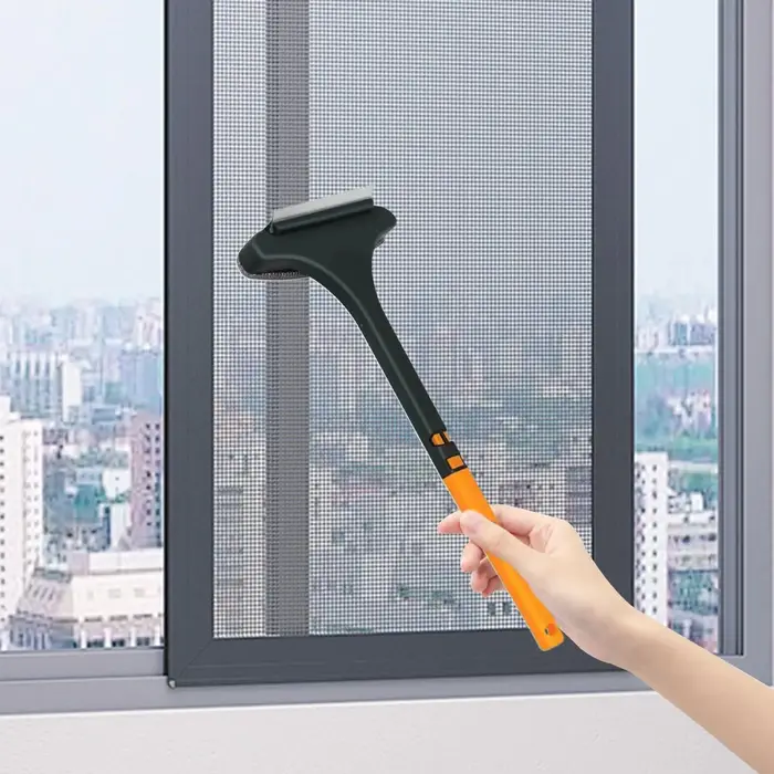 Brosse de nettoyage pour moustiquaire, lavable, pour éliminer la poussière et les saletés, idéale pour les portes de patio et les moustiquaires de porche
