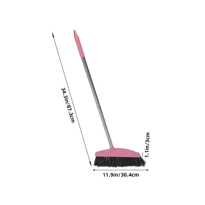 Balai à long manche pour le nettoyage domestique, brosse rigide pour sols, balai extérieur long pour