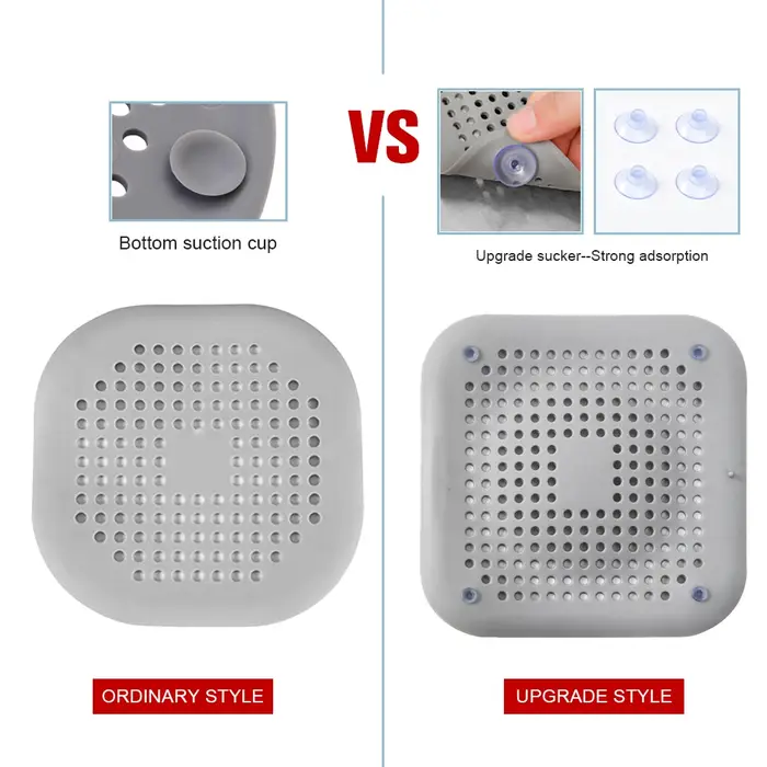 Filtre à cheveux en Silicone pour évier, filtre Anti-blocage, baignoire, douche, bouchon de vidange 