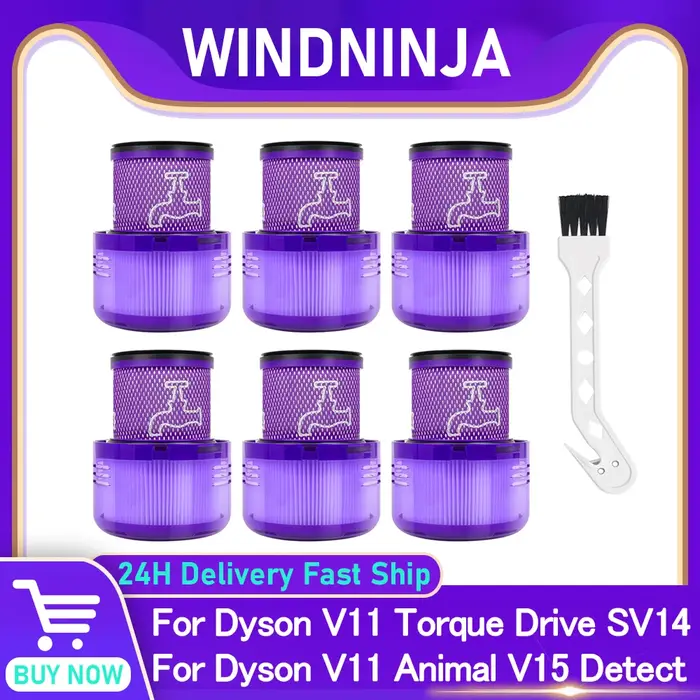 Filtre avec brosse pour aspirateur Dyson V11 Animal V11 Torque Drive V15 Detect