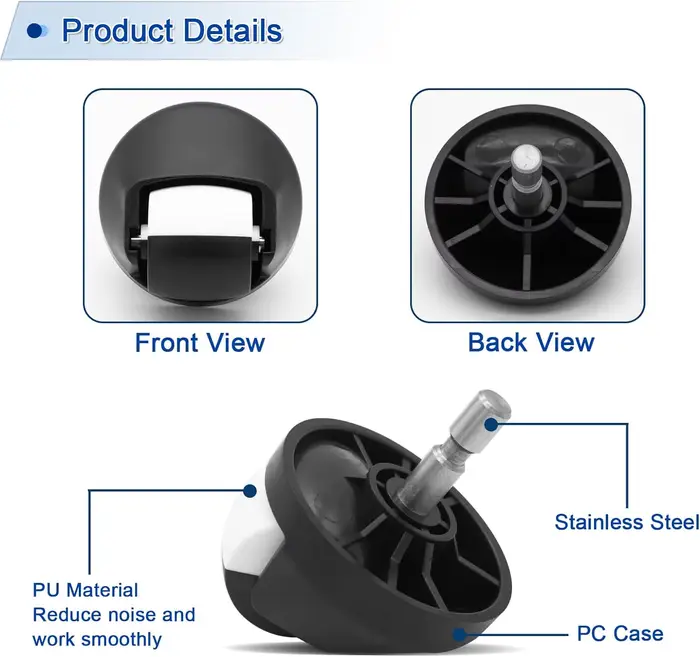 Ensemble de roulettes de roue avant pour aspirateur Robot iRobot Roomba série 500 600 700 800 900 i7 E5 E6