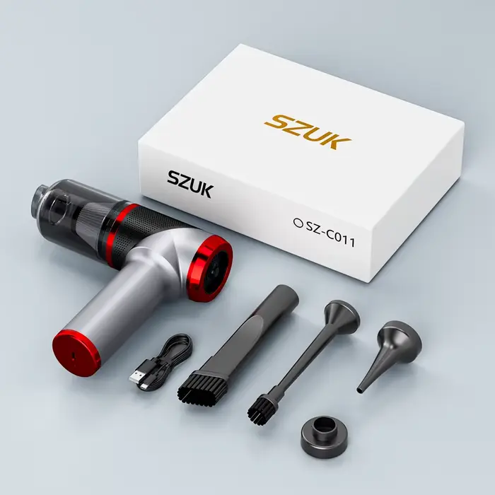 SZUK – aspirateur de voiture à forte aspiration, Mini Machine de nettoyage sans fil, nettoyeur à mai