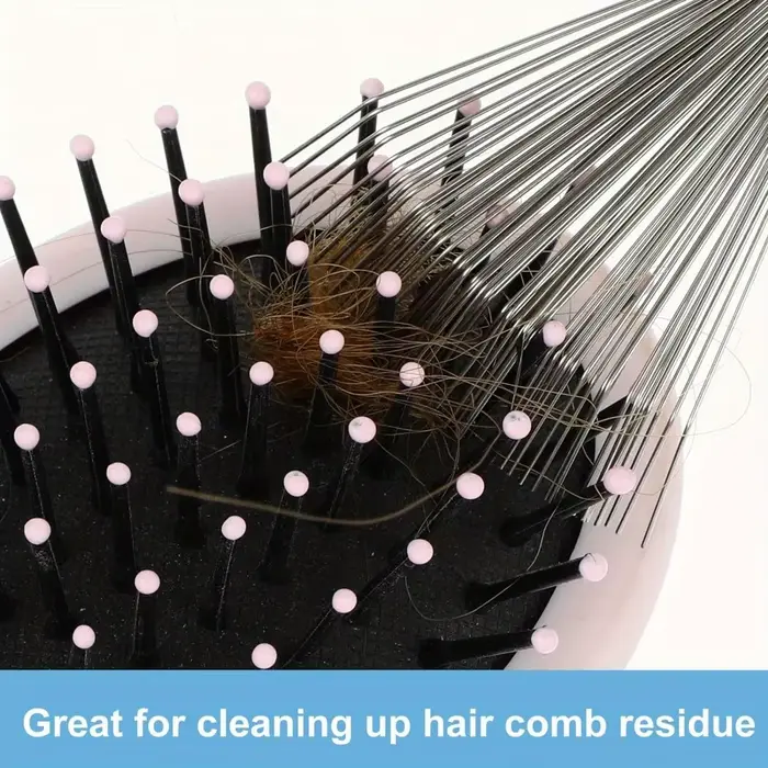 Brosse à cheveux en poils d'acier inoxydable