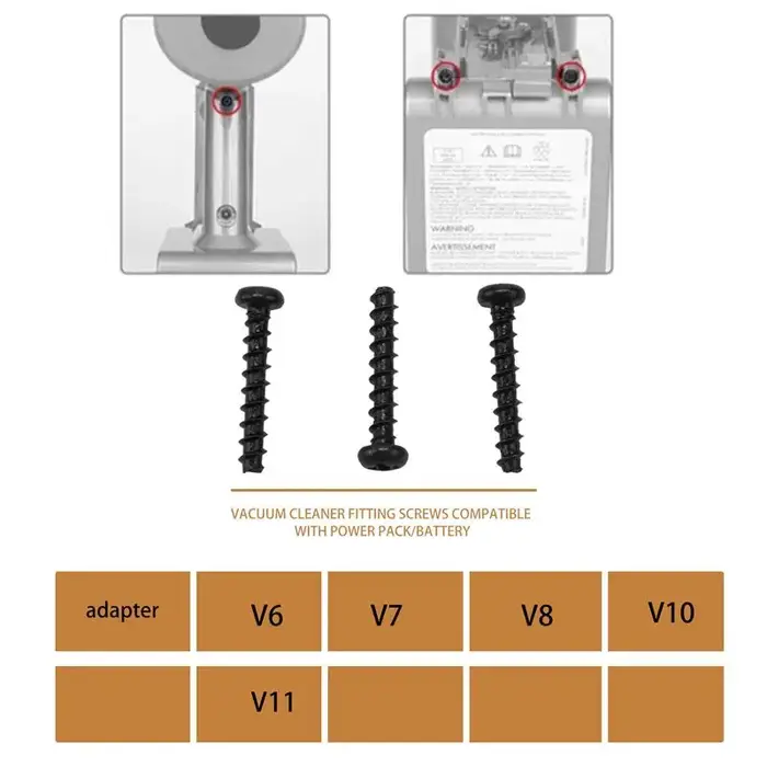 Promotion! Lot de 3 vis pour aspirateur sans fil Dyson V6 V7 V8 V10 V11